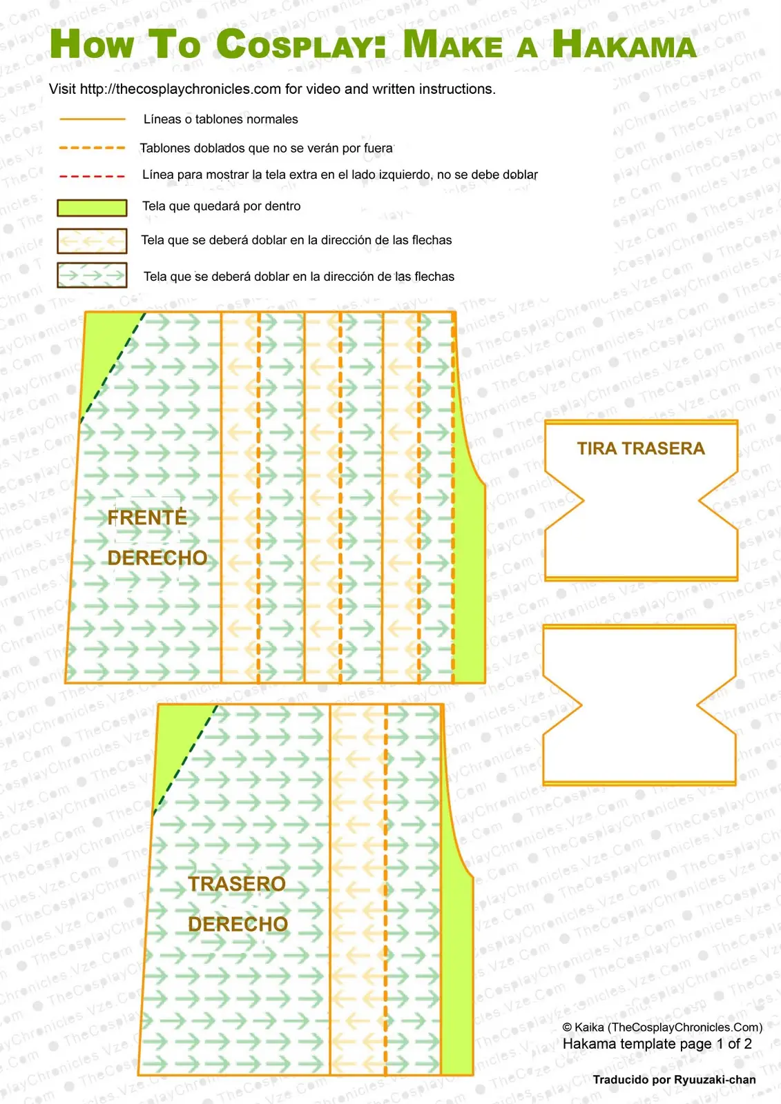 ¡Como hacer una hakama! Artes marciales, cosplay, etc...