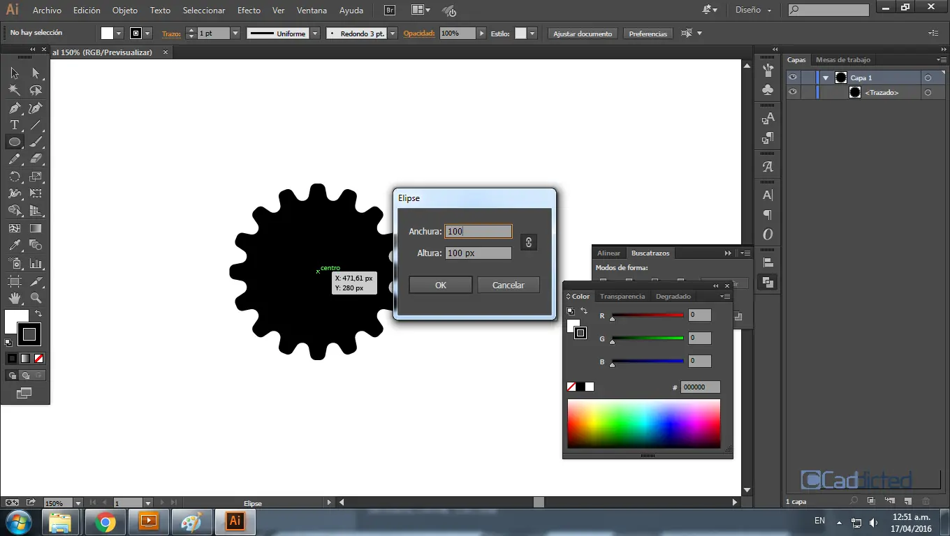 Te enseño a hacer un Engranaje en Illustrator