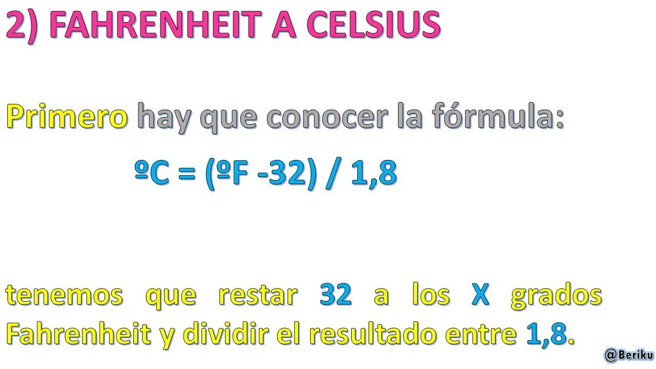 Aprende a pasar de grados Celsius a Fahrenheit (y viceversa)