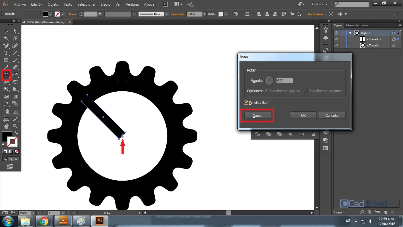 Engranaje en Illustrator