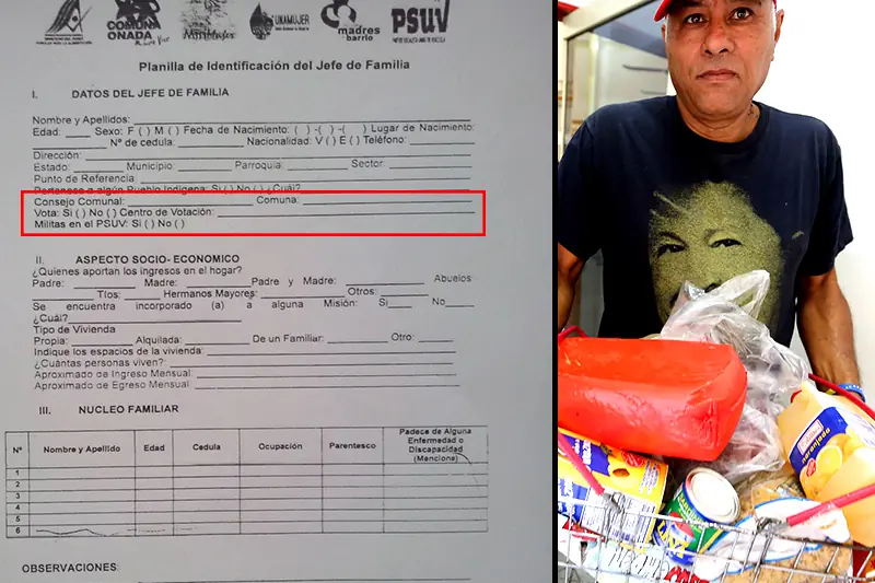 Vzla: (Prueba) que debes ser del PSUV para compra comida