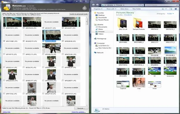 Recuva te recupera los datos perdidos.Descarga