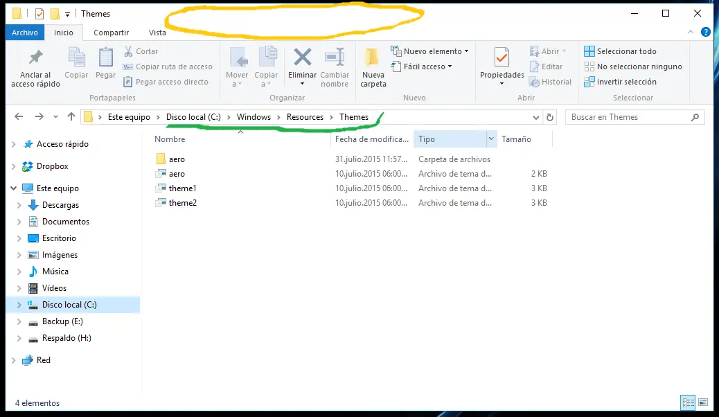 Cómo cambiar el color de la barra de título en Windows 10