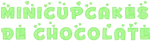 Minicupcakes de chocolate + Torre