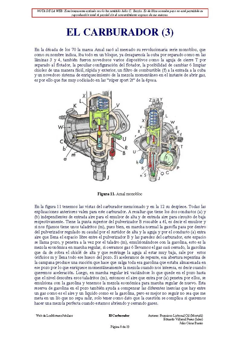 Carburardor de motos