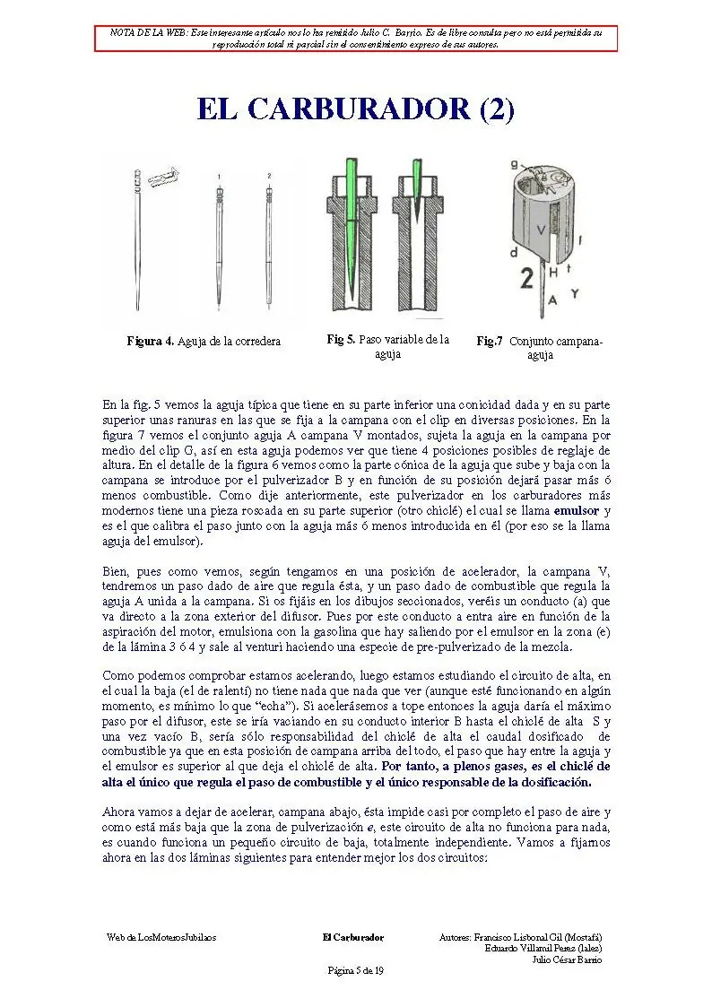carburadores de motos