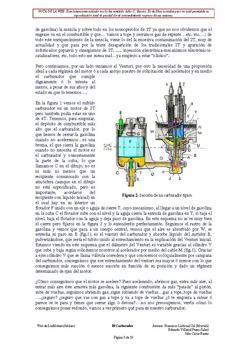 Carburardor de motos