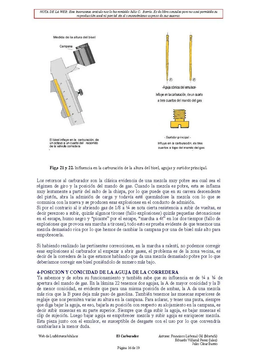 Carburardor de motos