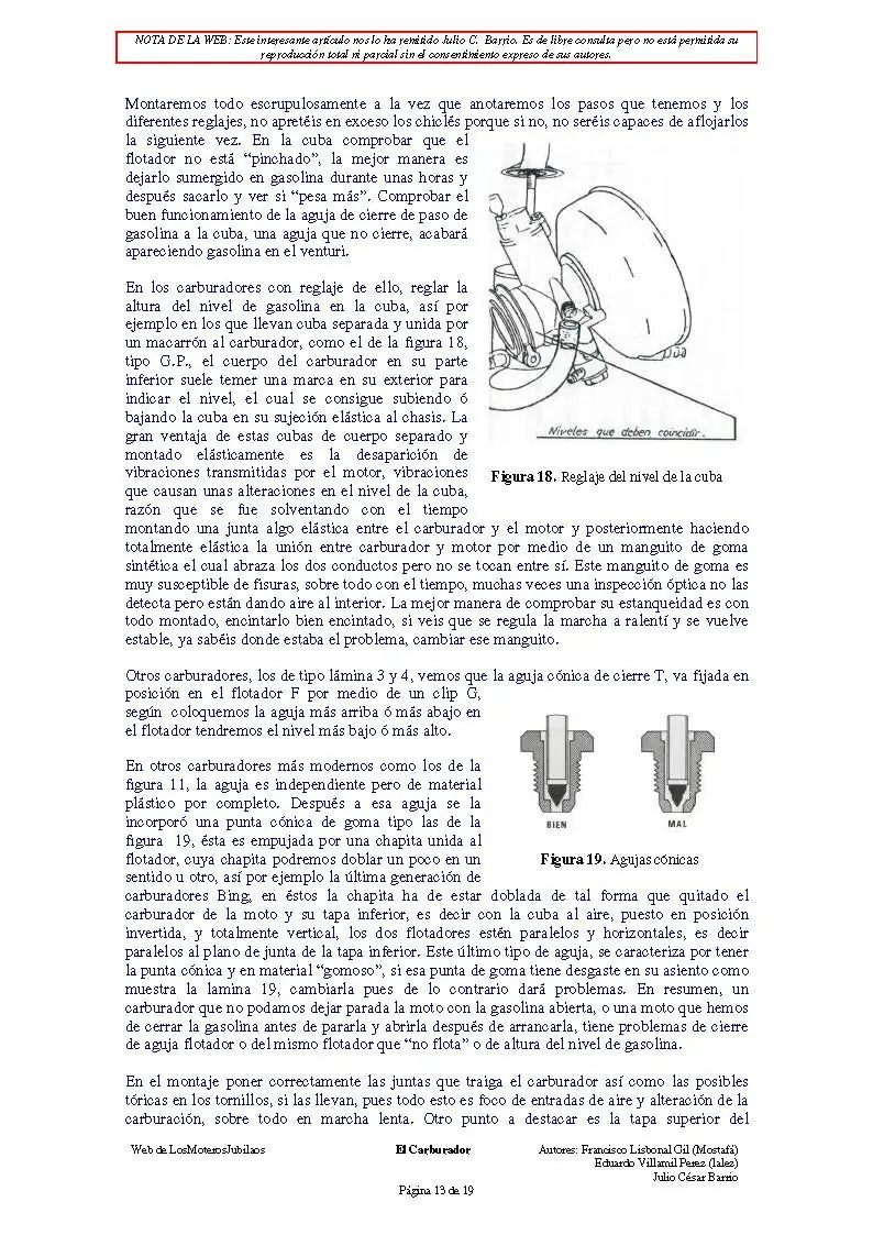 Carburardor de motos