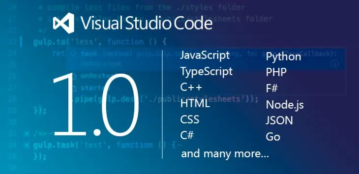 El editor de código de Microsoft, Visual Studio Code, llega