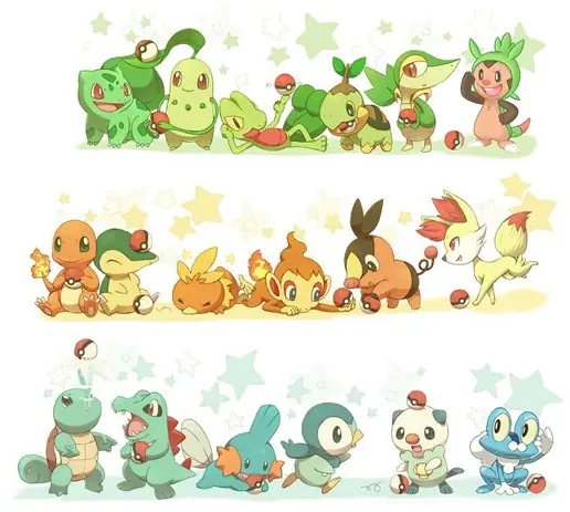 Los Arquetipos de los Pokemon Iniciales