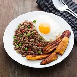 Arroz a la cubana