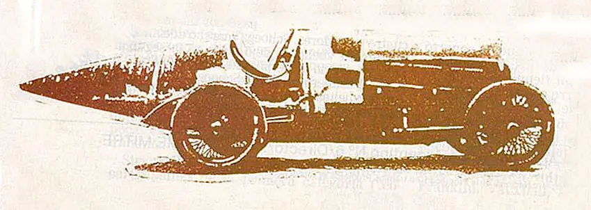 El auto de carrera de Castano