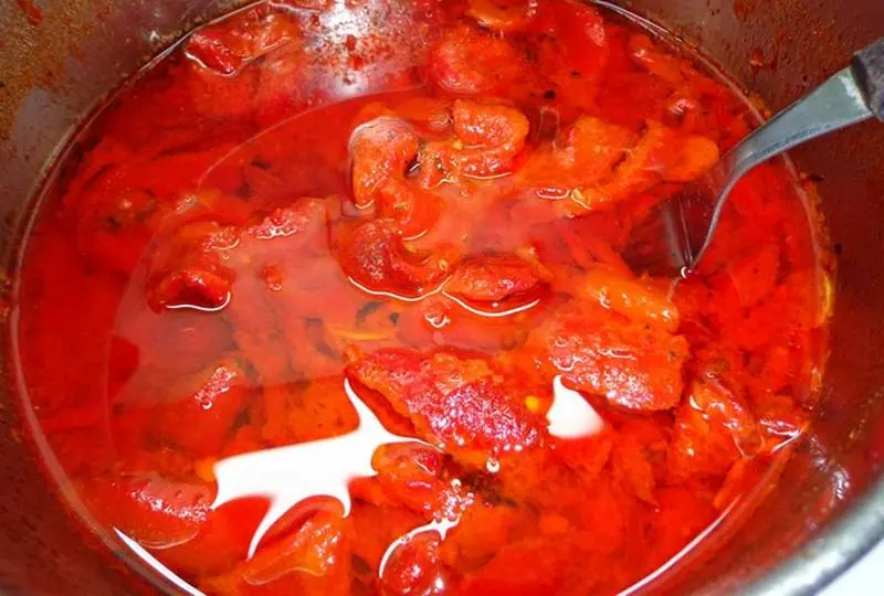 Morrones Asados en aceite con ajo y especias