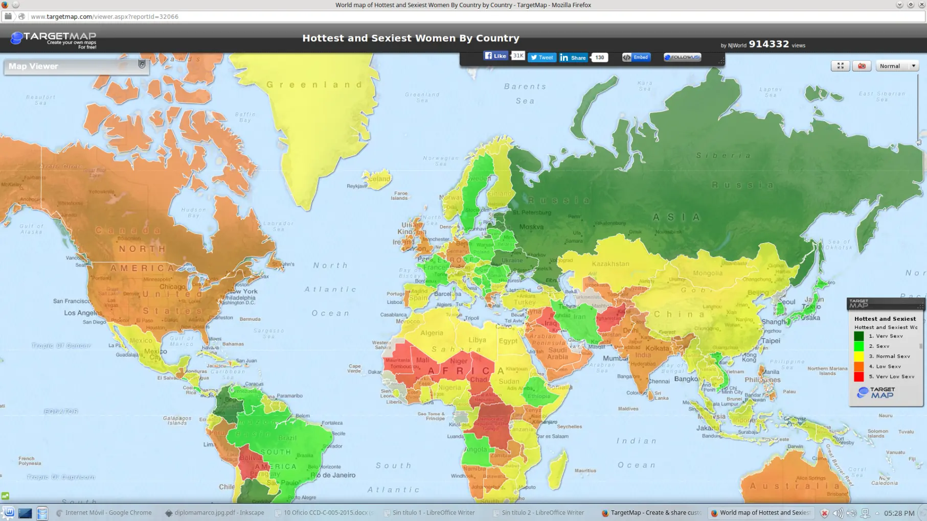 donde estan las mujeres mas sexys del mundo?
