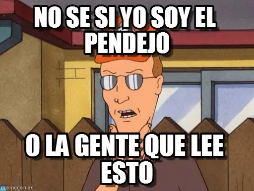 Clasificaciones de los pendejos