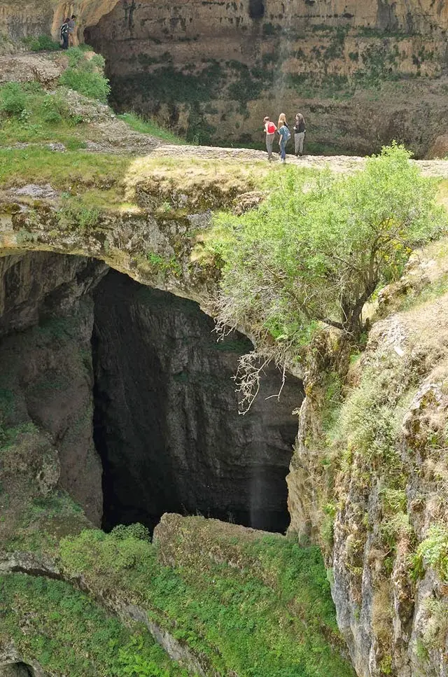 La cascada de la garganta de Baatara en Líbano