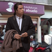 Memes y gif de John Travolta comprando medialuna Actualizado