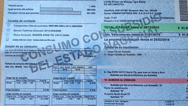 consumo electrico