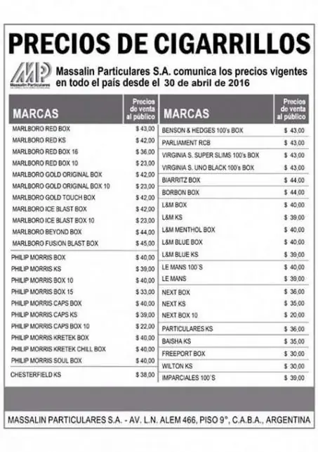 Cigarrillos
