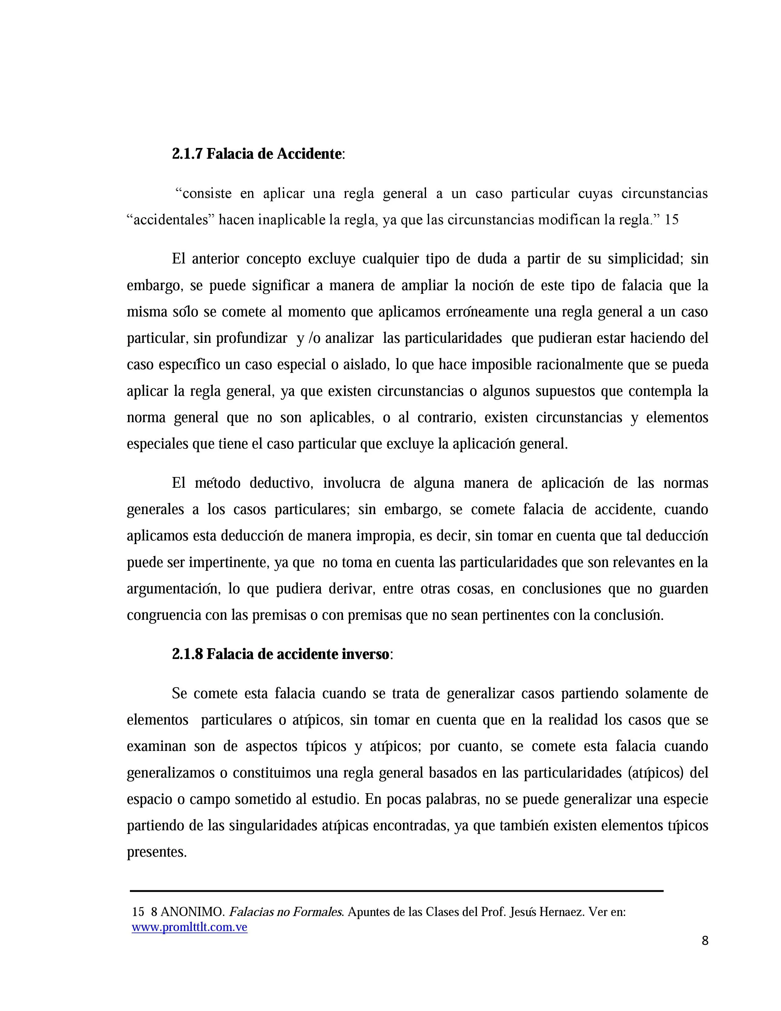 Venezuela (1): Falacias no formales en el discurso de Chávez