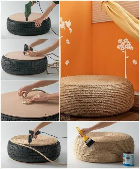 Recicla Cubiertas De Neumáticos en casa