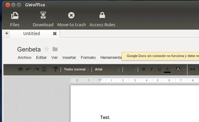 GWOffice | Google Docs en Ubuntu
