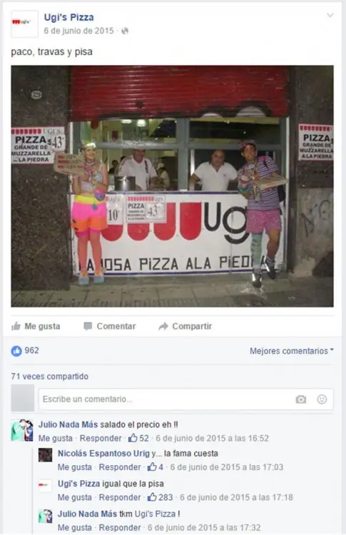 UGI’S Pizza vuelve al ataque trollea a clientes en Facebook