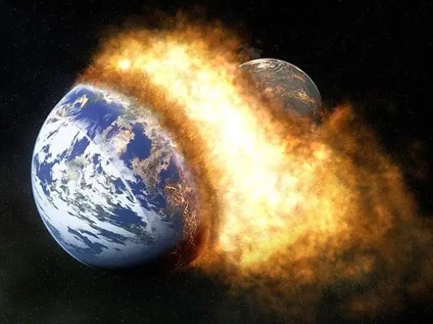 La Luna surgió de un choque frontal con la Tierra