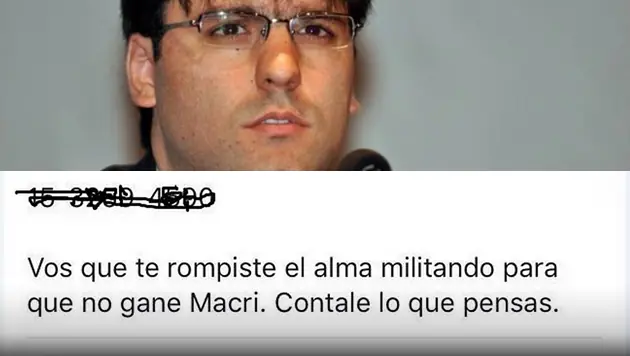 Soborno Macrista, Bossio reconoció los mensajes como reales