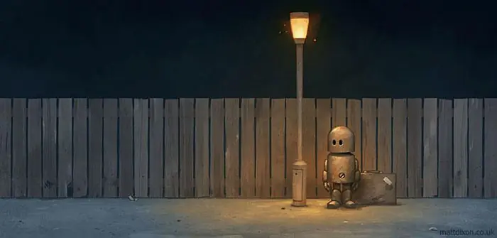 La solitaria vida de un robot La solitaria vida de un robot