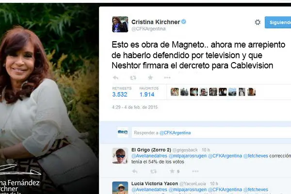 Catarata de Twitter de Cristina !!!!