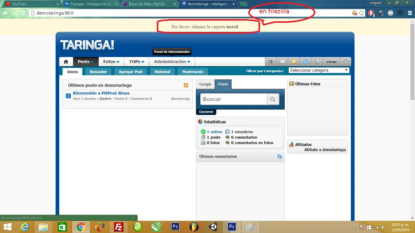 crear web