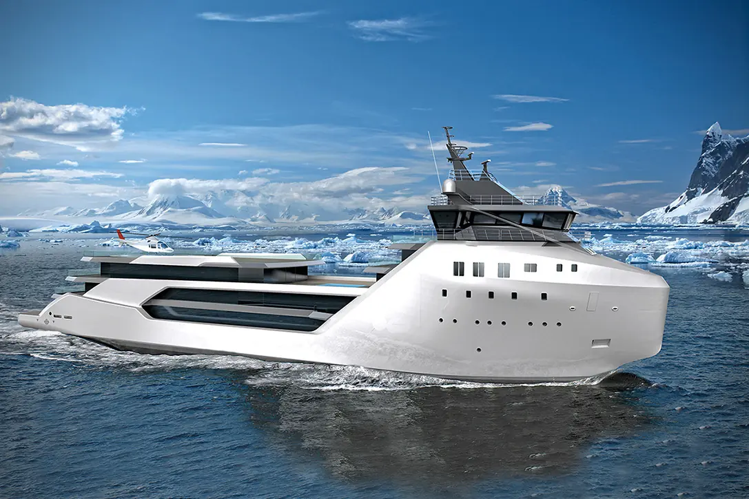 Transformaron un barco en un mega yate llamado Kilkea
