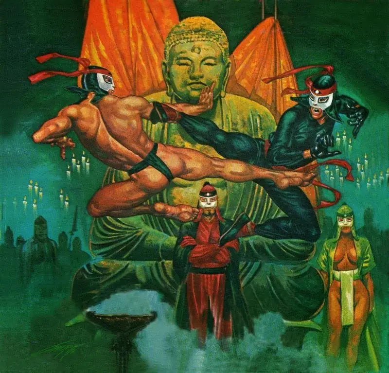 Luchadores,vaqueros y chicas ,RAFAEL GALLUR ilustrador(Mex)