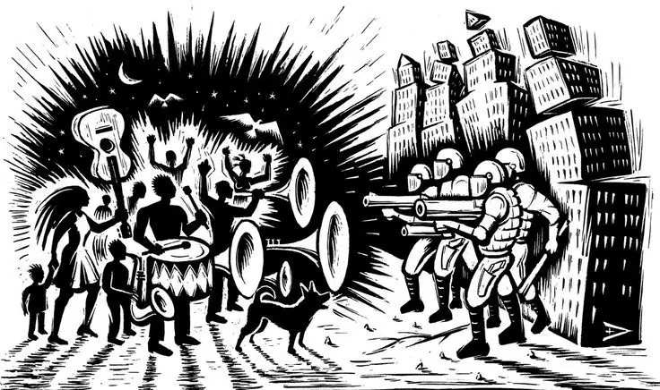 Eric Drooker ilustraciones desde EE.UU
