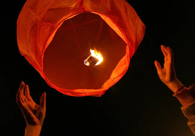 Cómo crear un globo aerostático japonés paso a paso.
