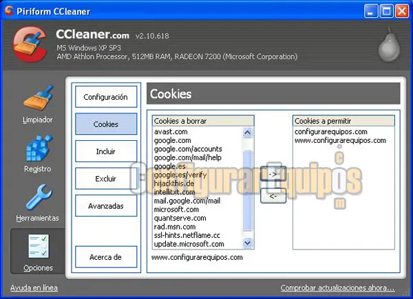 Configuracion