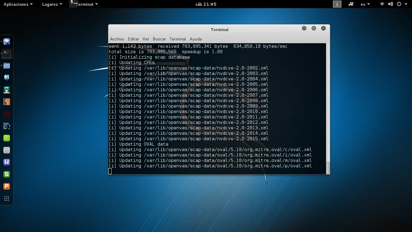 Instalar openvas en Kali Linux 2016 Instalar openvas en Kali Linux 2016