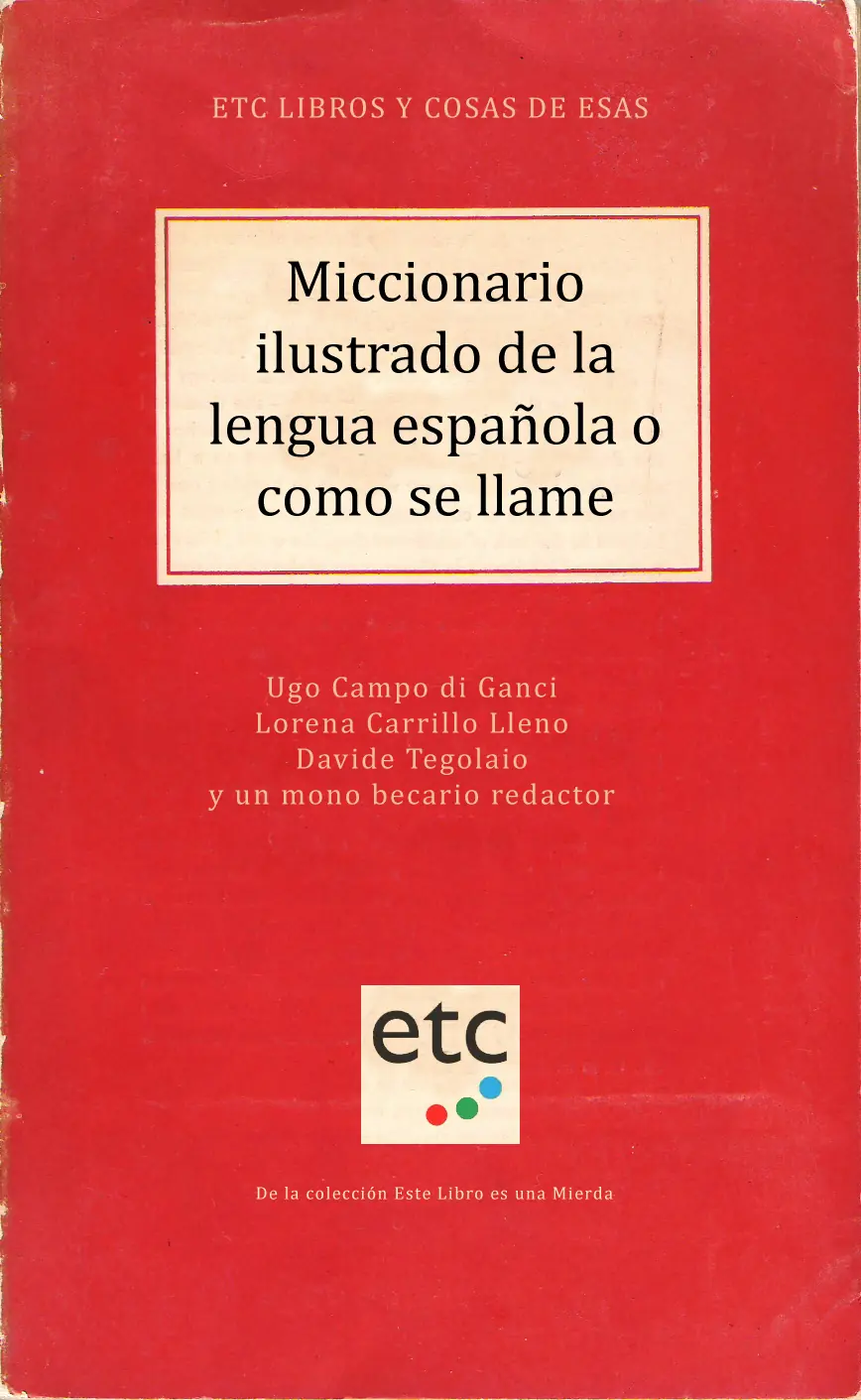 Miccionario de la lengua española