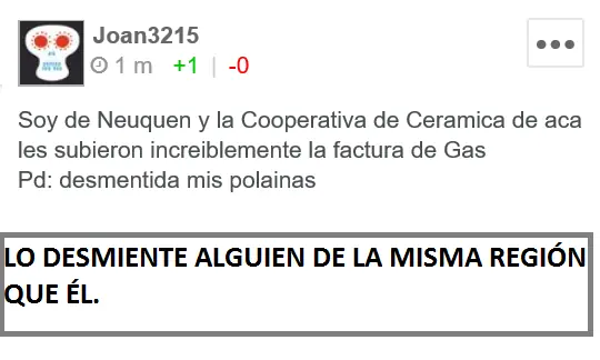 Desmintiendo el Desmentido. No hay ninguna desmentida