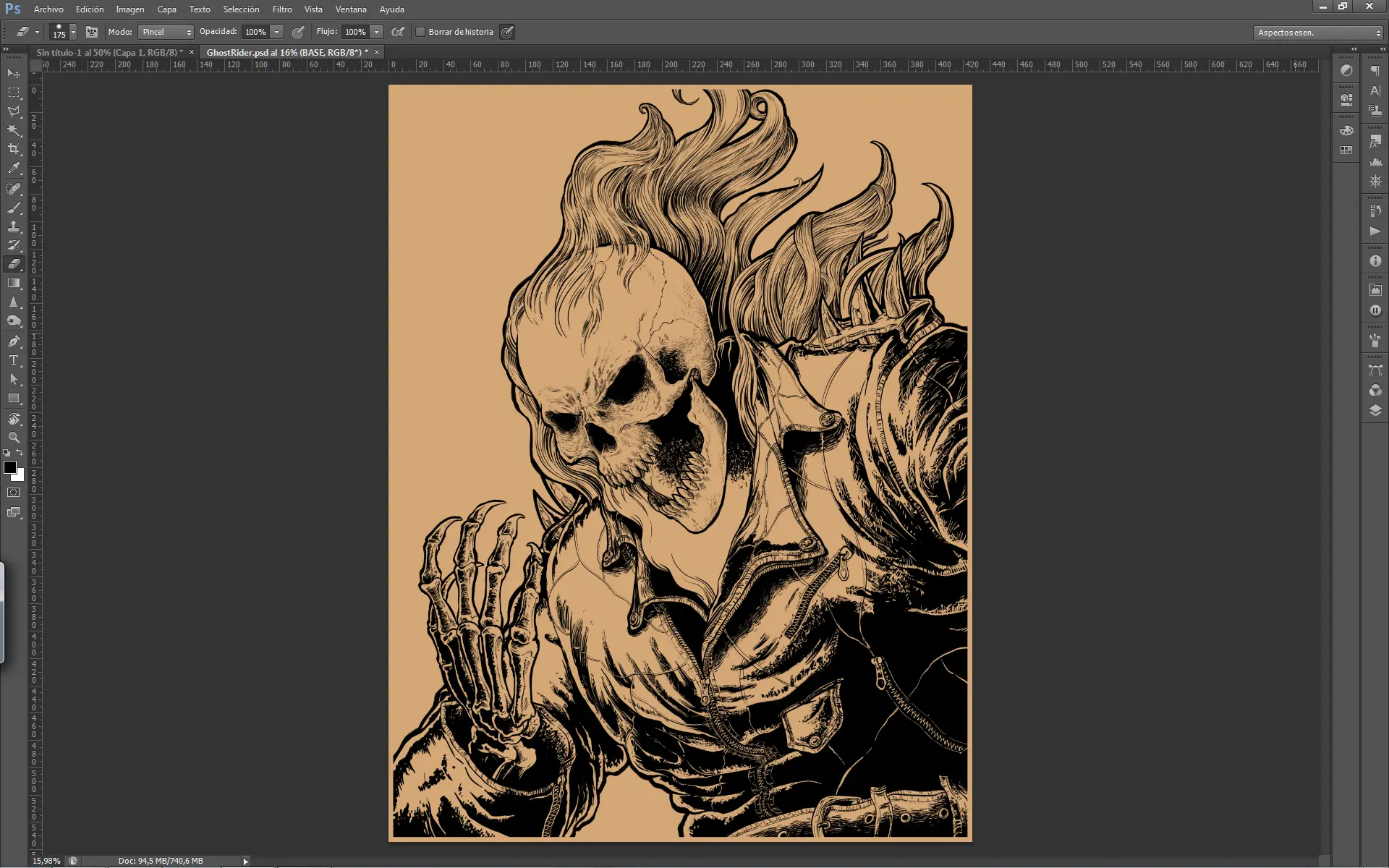Ilustración digital: Ghost Rider en 20 pasos