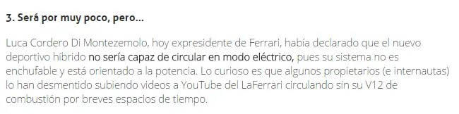 ficha tecnica del ferrari la fer ficha tecnica del ferrari la fer