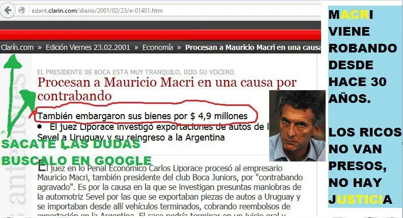 [Corrupcion Mundial] Otra mancha mas al Tigre