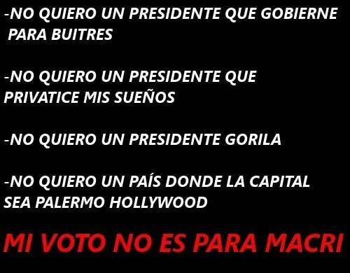 Desmintiendo de manera simple una imagen contra Macri