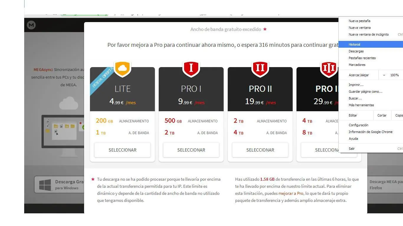 Saltar el bloque de mega con Tor