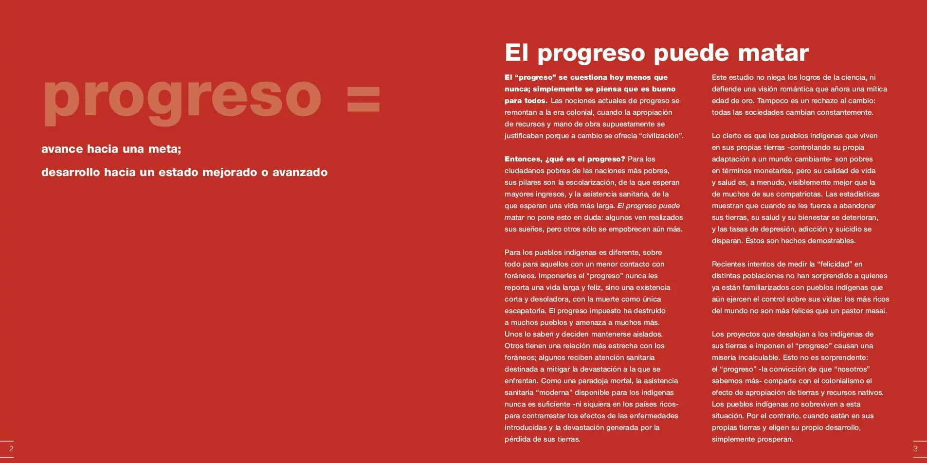 progreso mata progreso mata