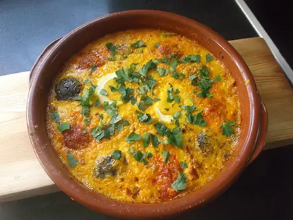Arroz al horno con huevo