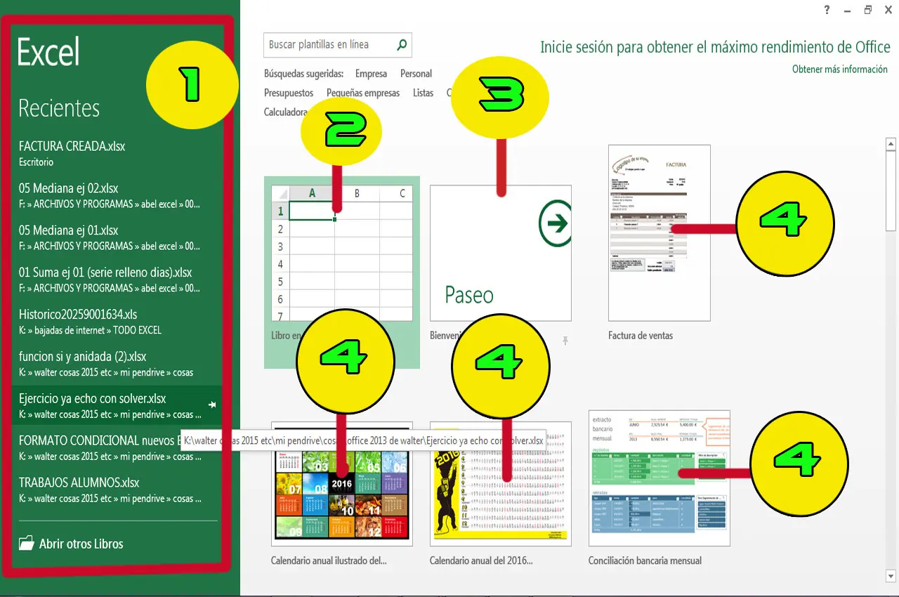 Excel 2013 para principiantes (mi 1° post)