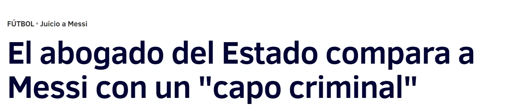 Gente como Messi nos hace quedar mal en el mundo